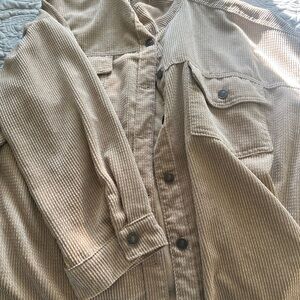 Forever 21 Beige Corduroy Shirt